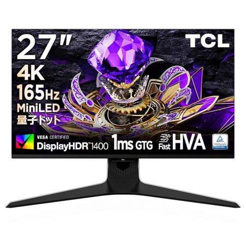 Amazon.co.jp: TCL 量子ドットMini LED モニター 27インチ 27R94 4K